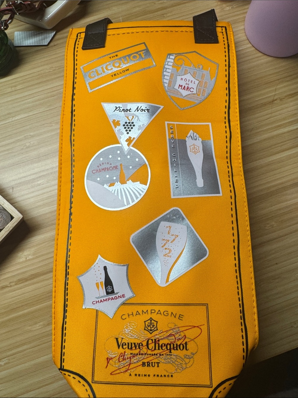 Veuve Clicqout Champagne Bottle Carrier Tote